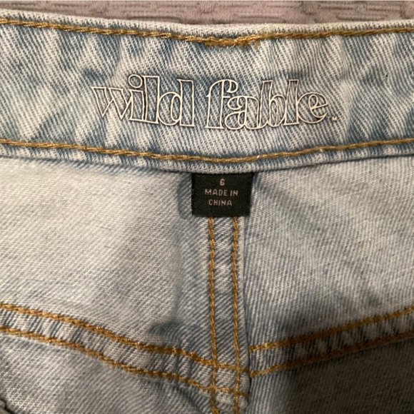 Wild Fable Denim High Rise Shorts 6 - Picture 4 of 10
